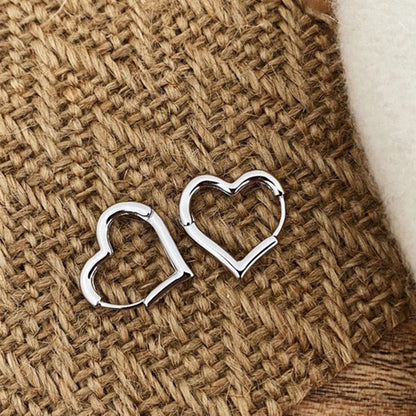 2026 New Classic Copper Alloy Smooth Metal Hoop Earrings For Woman Fashion Korean Jewelry Temperament  Daily Wear earrings