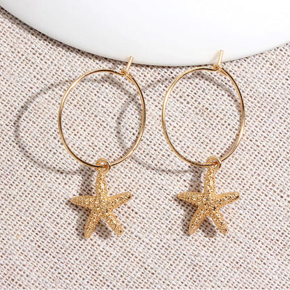 Flatfoosie New Tiny Hoop Earrings For Women Gold Color Cartilage Hoop Earrings Jewelry Heart Cross Star Triangle Charm Earrings