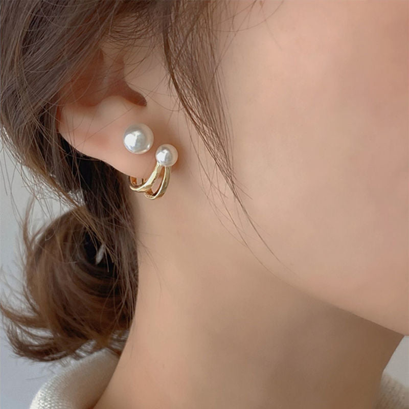Cute Korean Earrings Heart Bling Zircon Stone Rose Gold Color Stud Earring for Women Fashion Jewelry 2026 New Gift