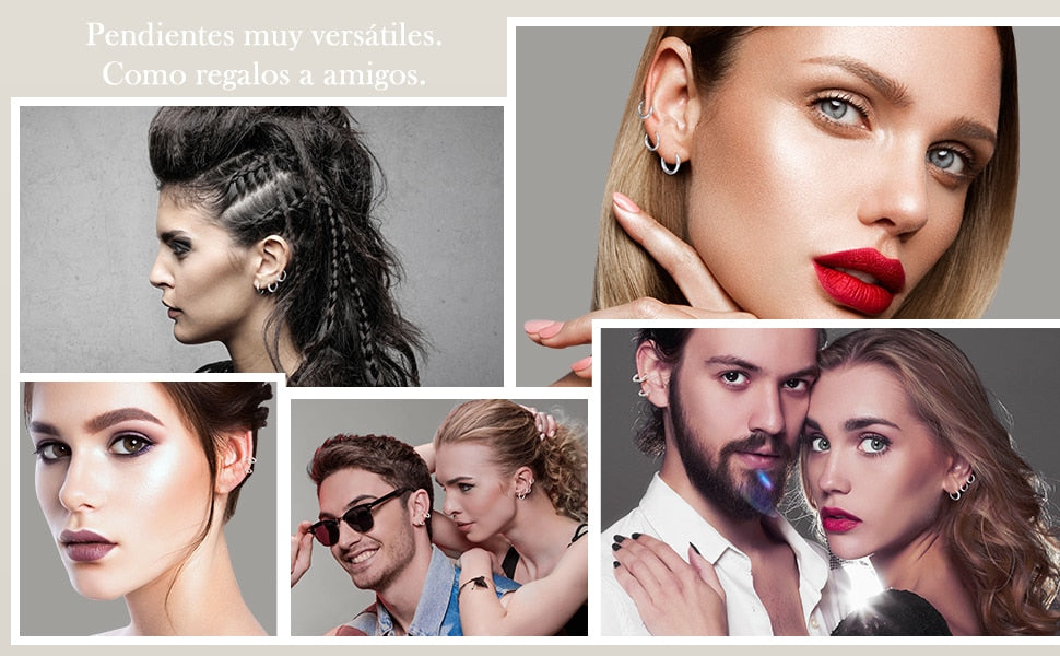2026 New Simple Stainless Steel Small Hoop Earrings for Women Men Cartilage Ear Piercing Jewelry Pendientes Hombre Mujer
